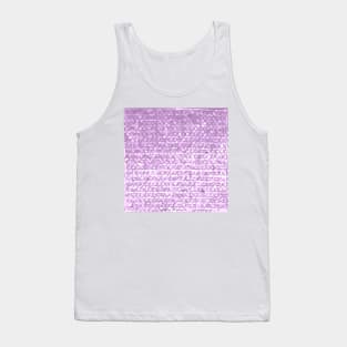 Antique Fuschia Camo Abstract Low Polygon Background Tank Top